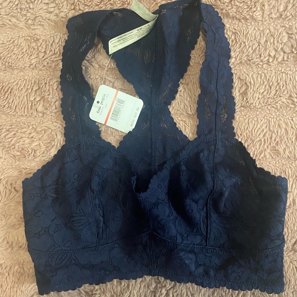 Free People Galloon Lace Racerback Bralette NWT - Picture 2 of 3